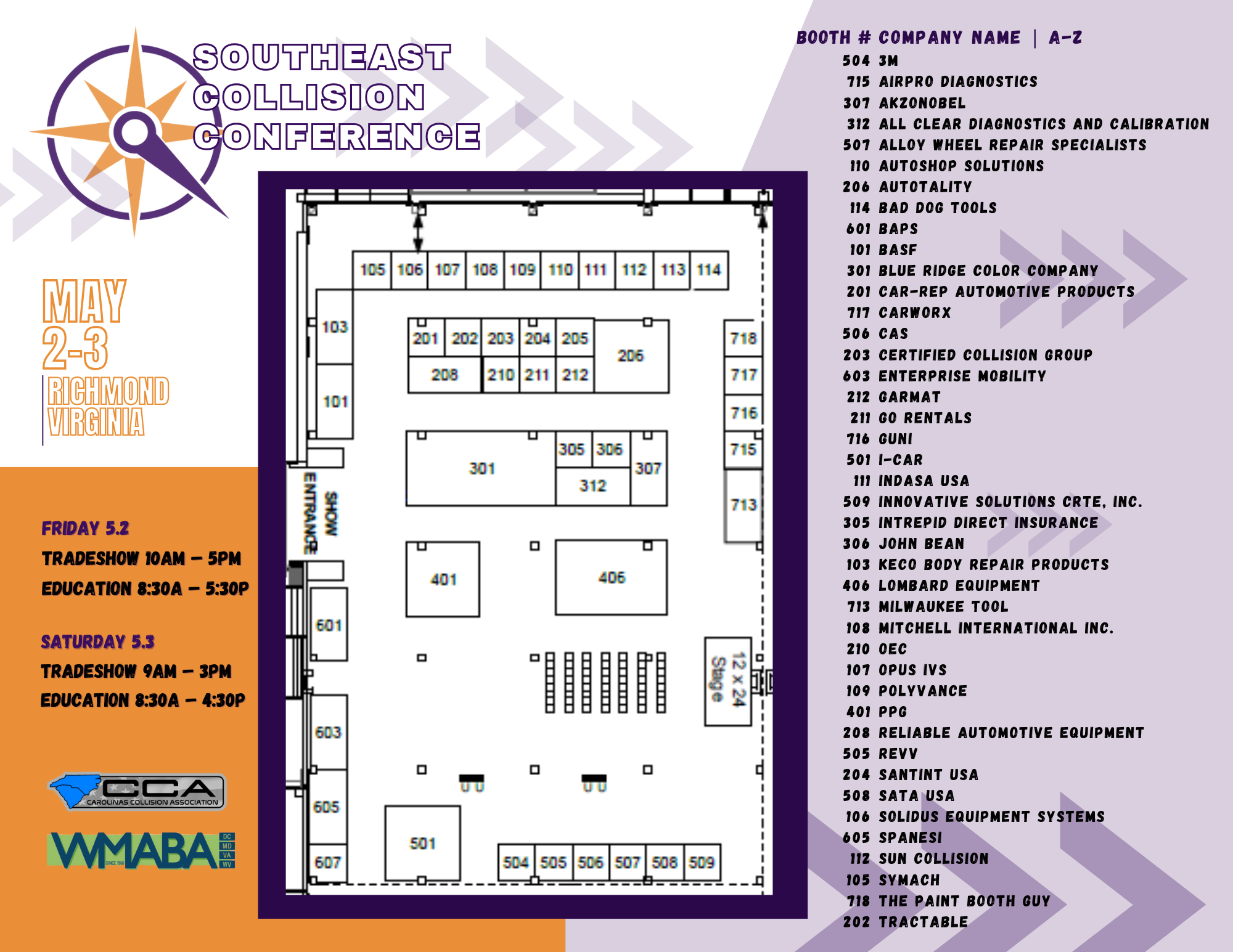 SCC BOOTH MAP 2025